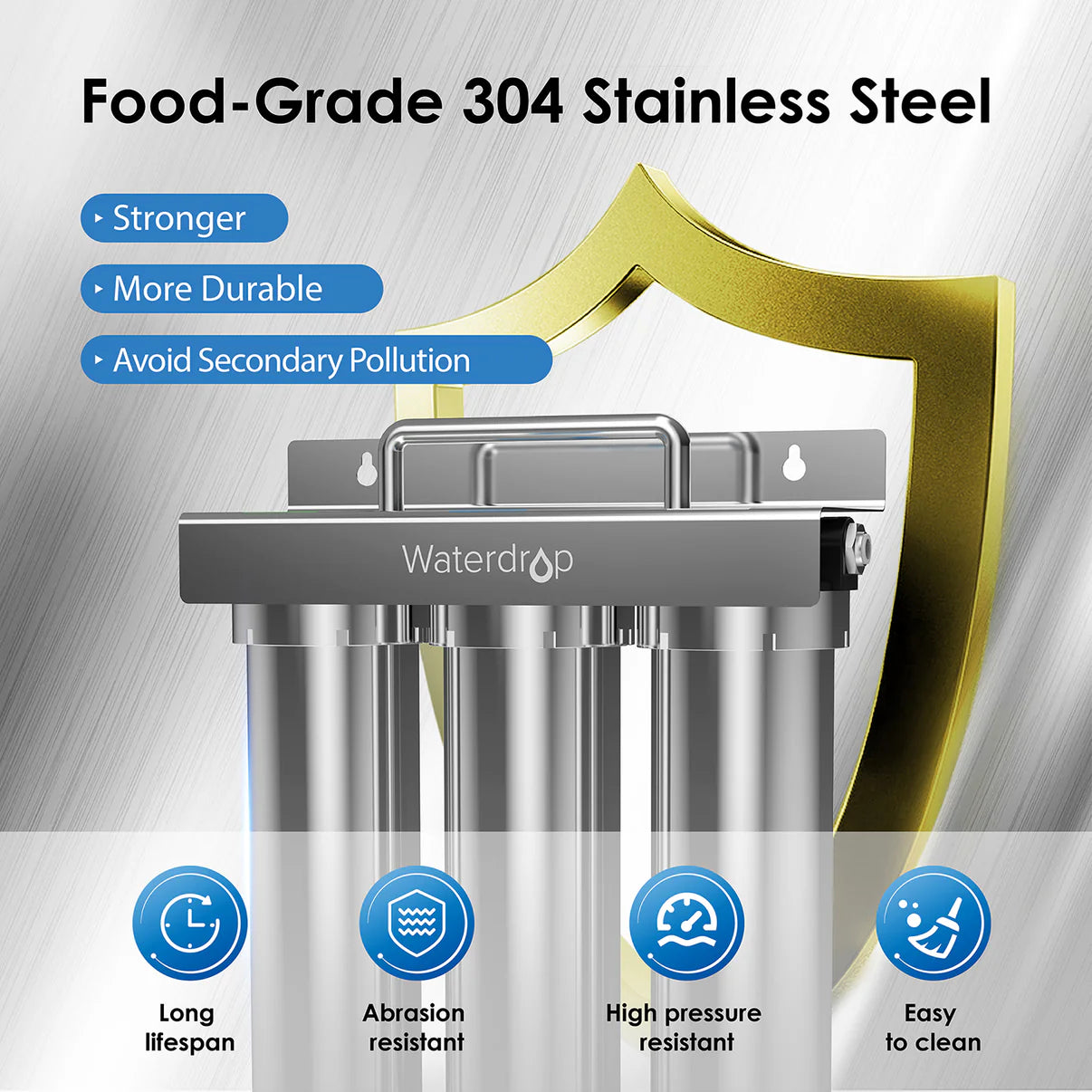 6-stage Ultrafiltration Stainless Steel Water Purifier System