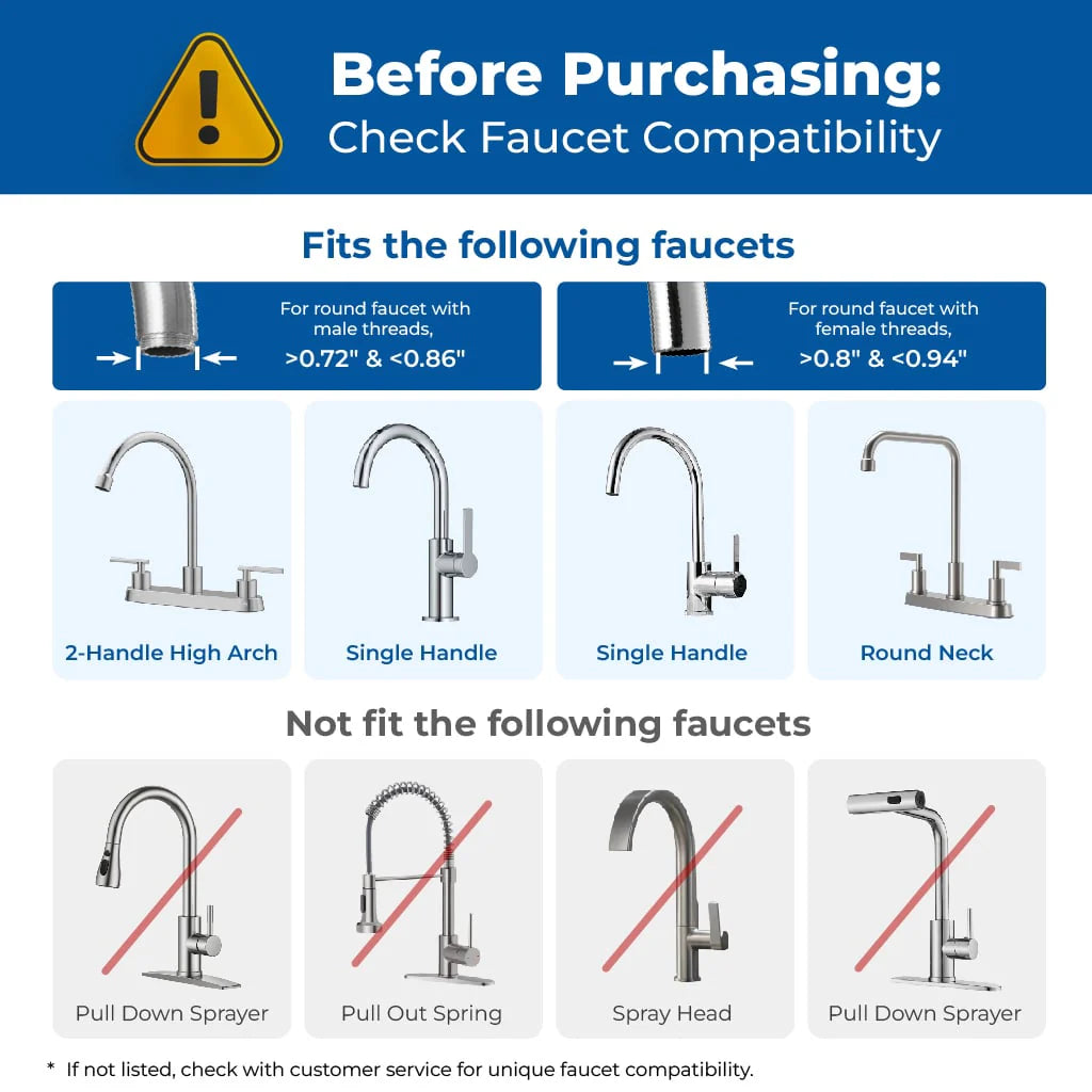 Faucet Water Filter System Stainless Steel FC-06