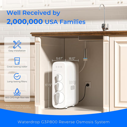G3P800 Reverse Osmosis System Combo Kit