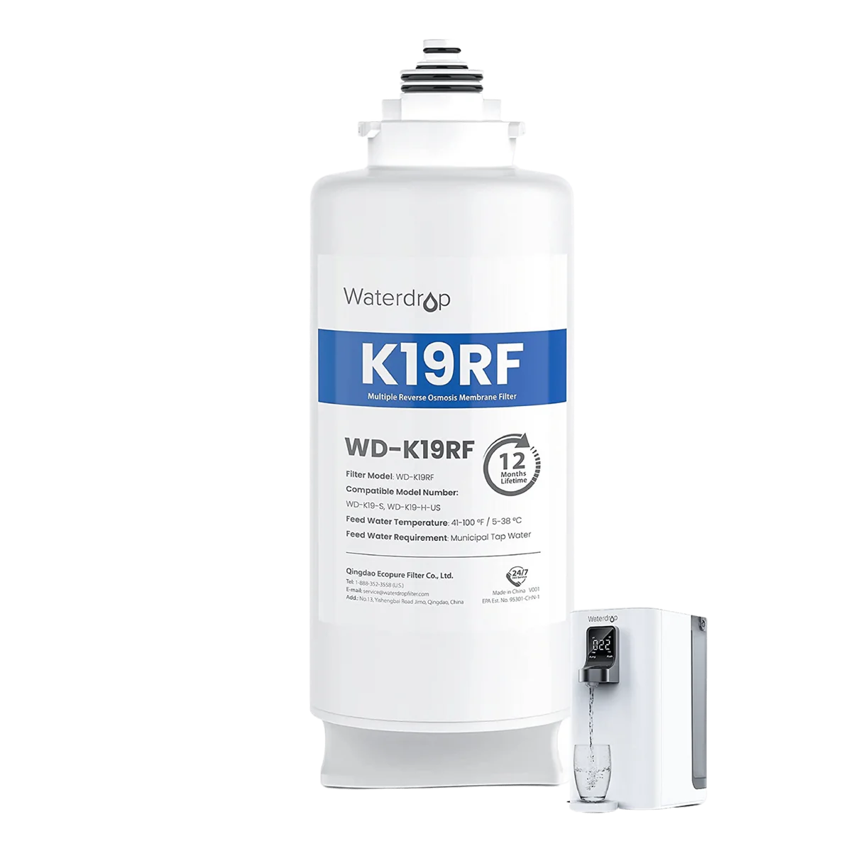 WD-K19RF Replacement Filter for K19 Countertop RO System