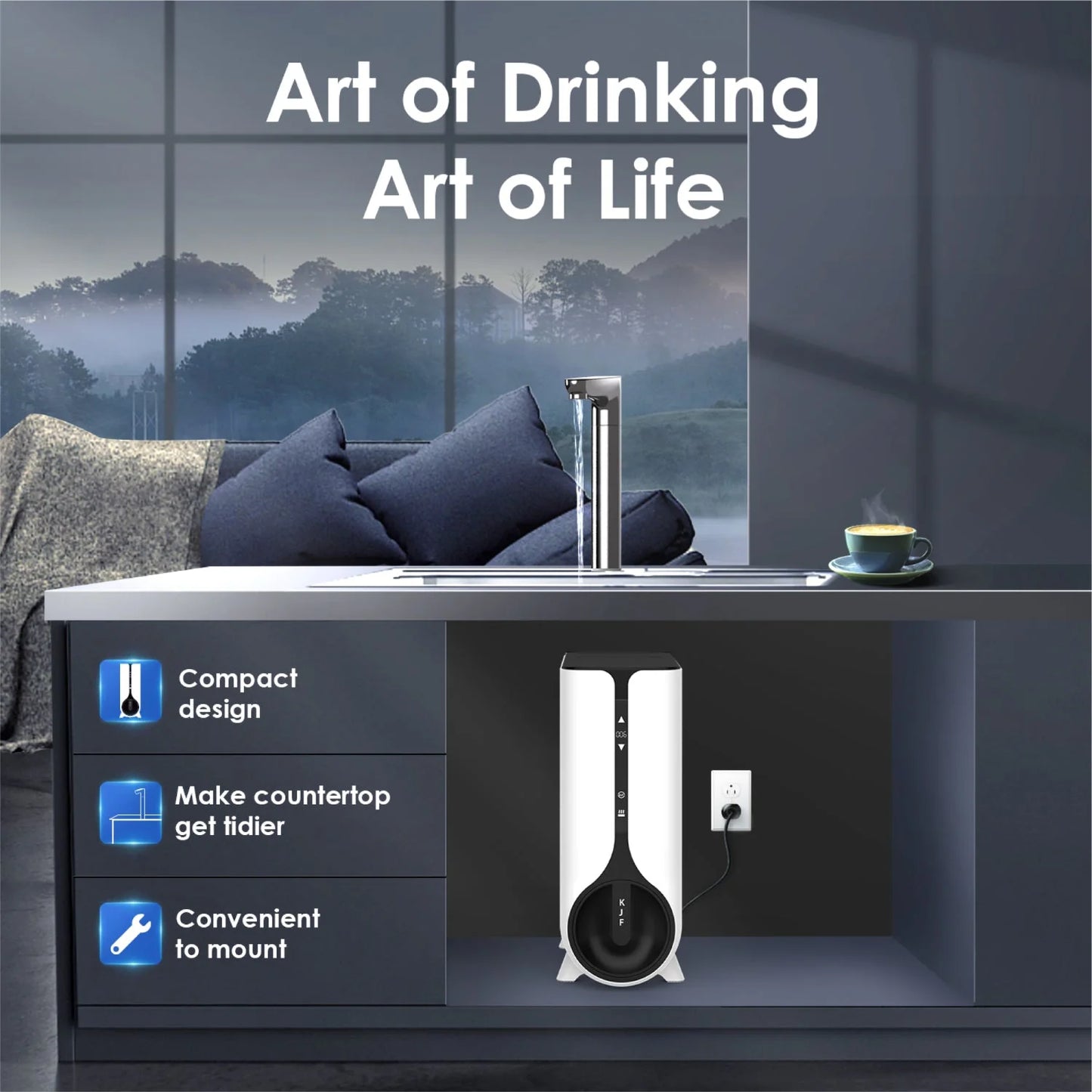 Instant Hot Water Dispenser, Reverse Osmosis System, K6