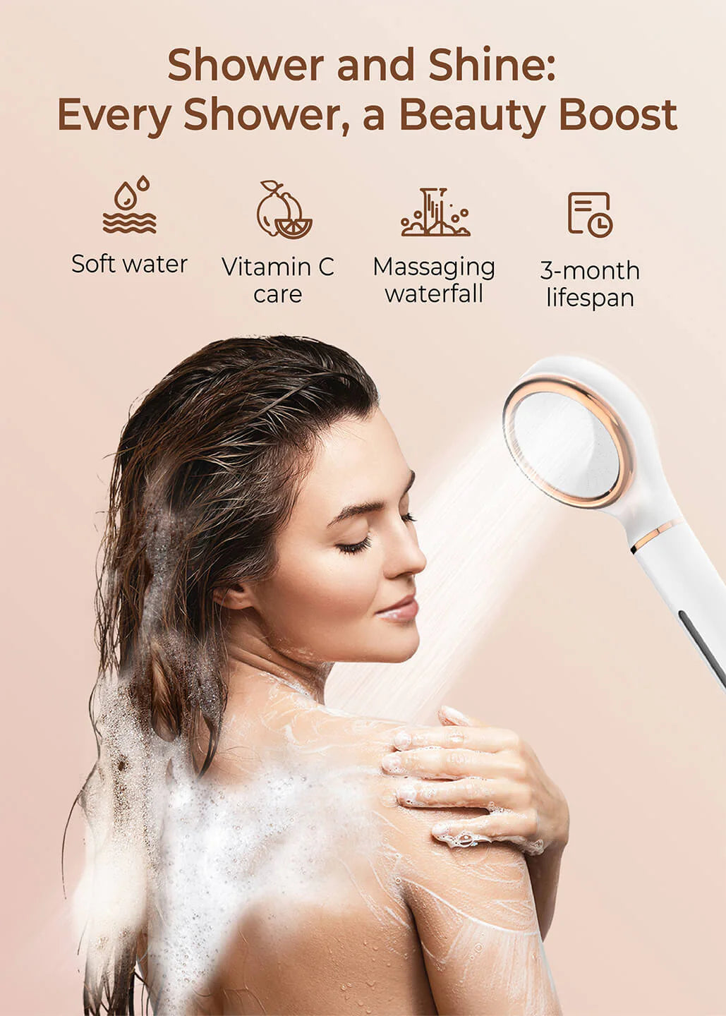 Filtered Shower Head Handheld Attachment Skincare